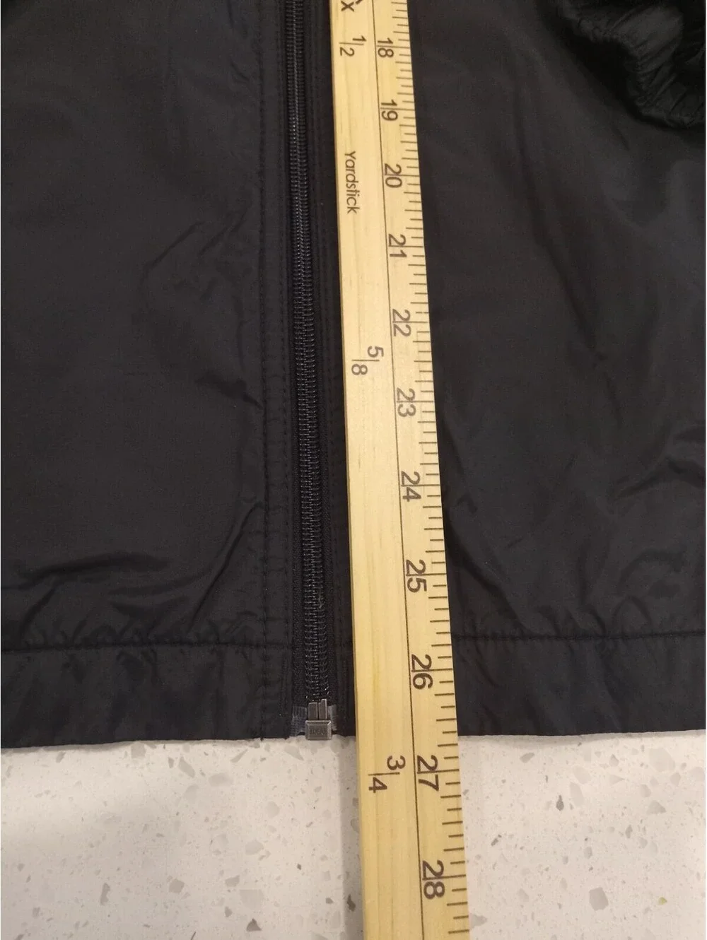 Columbia Glennaker Rain Jacket Boys XL Black Waterproof Hooded Full Zip Shell